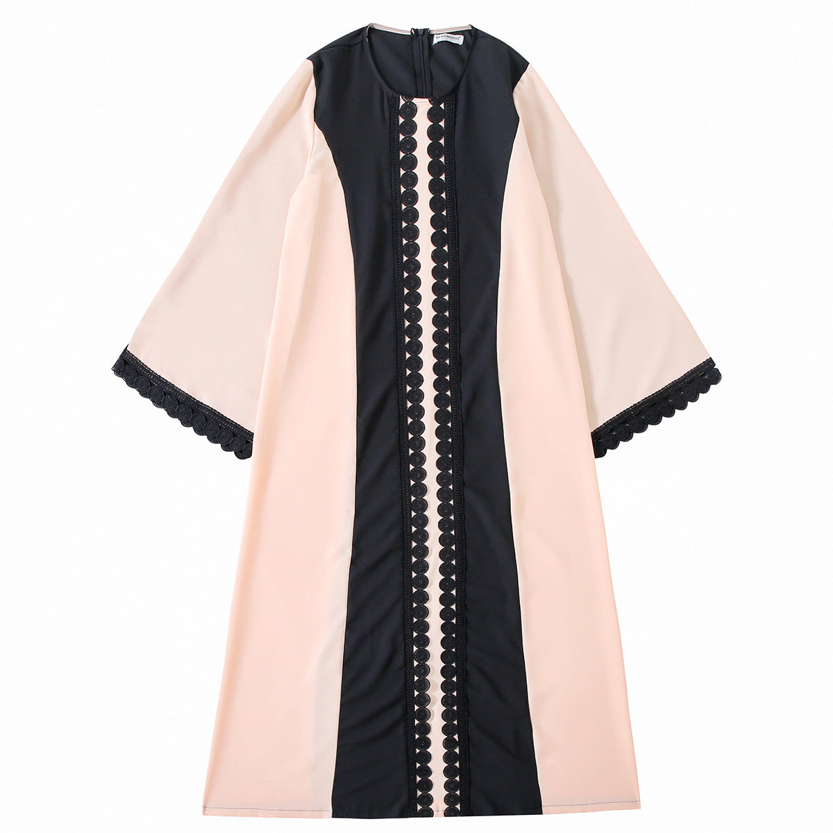 Women's Long-sleeved Round Neck Lace Dress