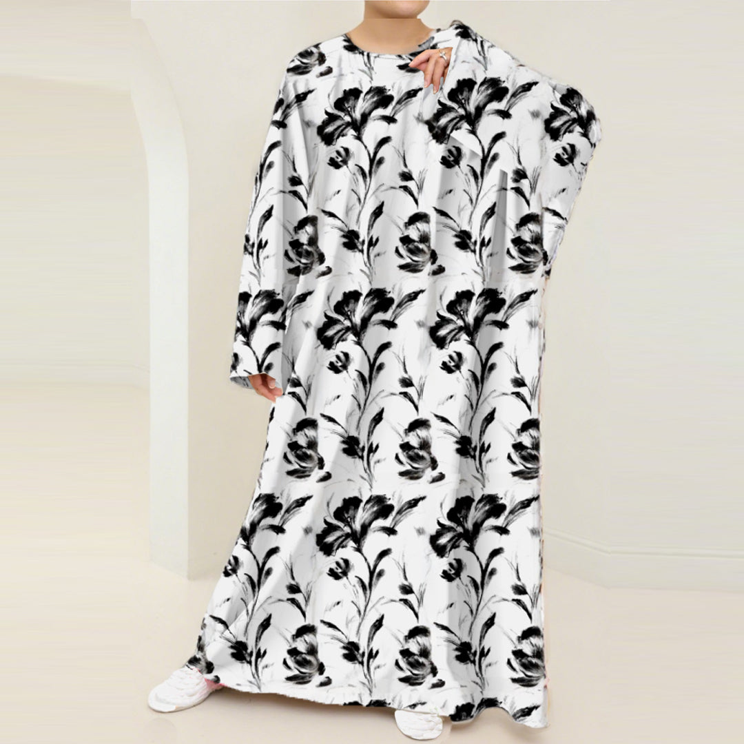 Black Lily Nursing Kaftan Dress – Elegant Modest Wear