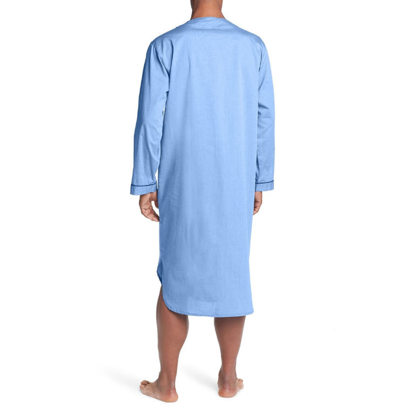 Loose Stand Collar Mid-length Solid Pajamas