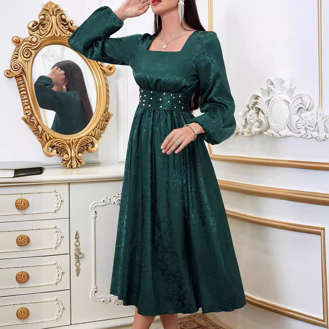 Women's Waist Beaded Dress