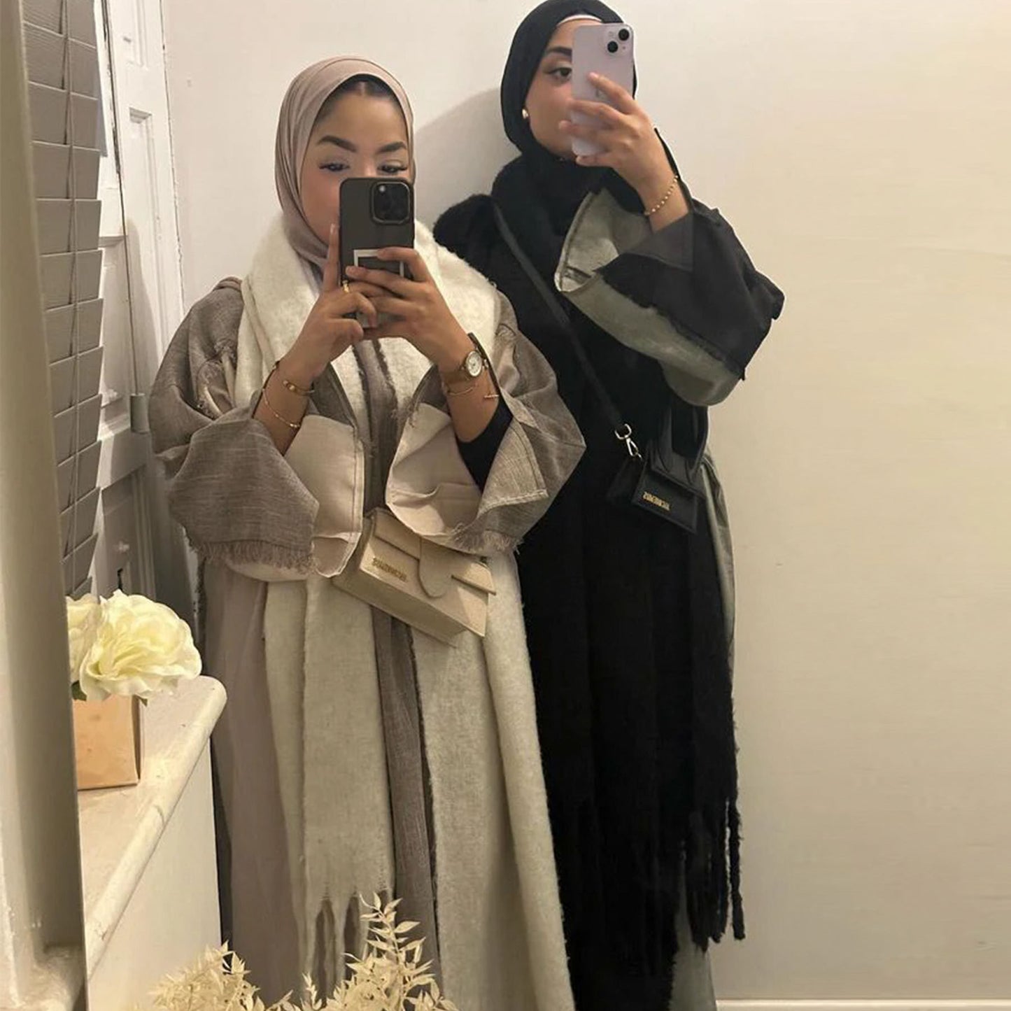 Fashion Patchwork Dubai Turkish Elegant Robe