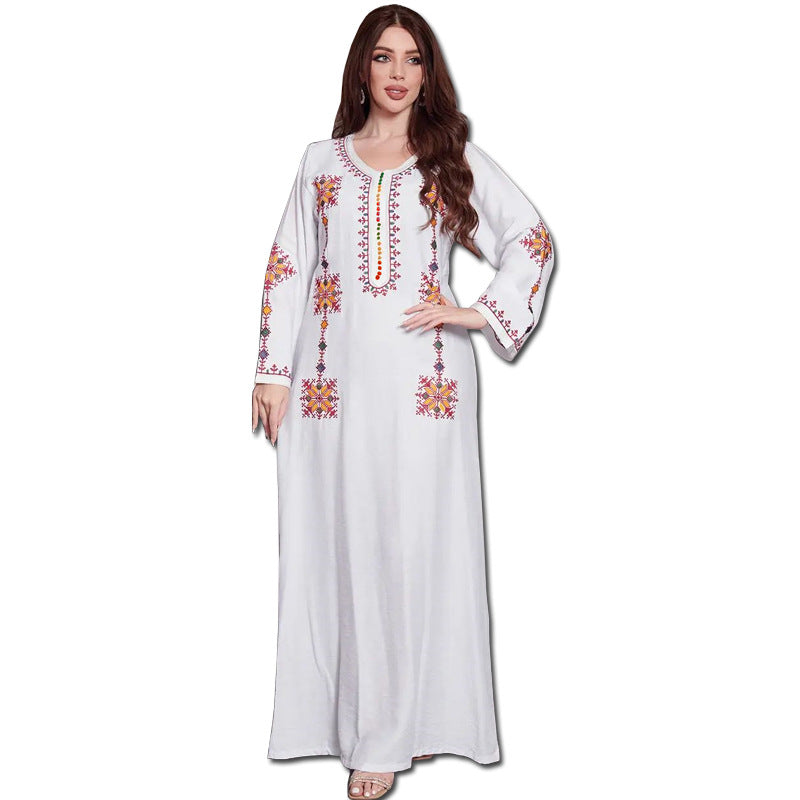 Dubai Embroidered Abaya Dress