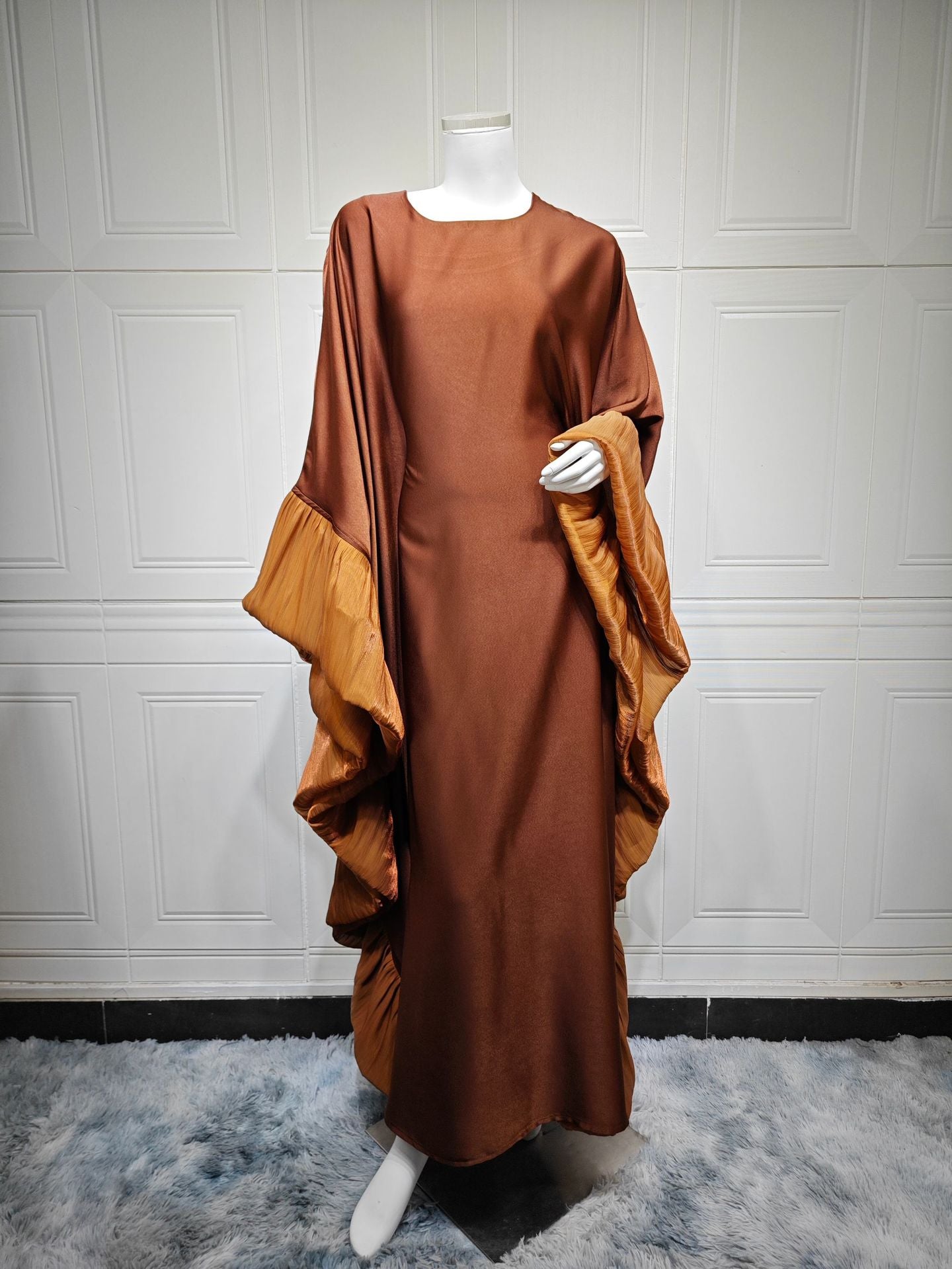 Women's Waist-cinching Satin Dress