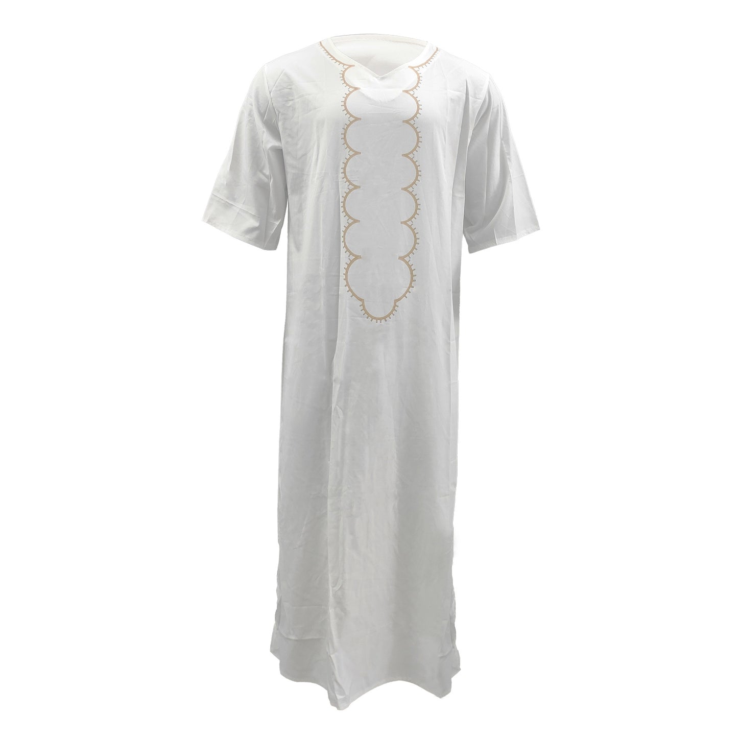 Men's Arabian Ethnic Print Maxi Thobe