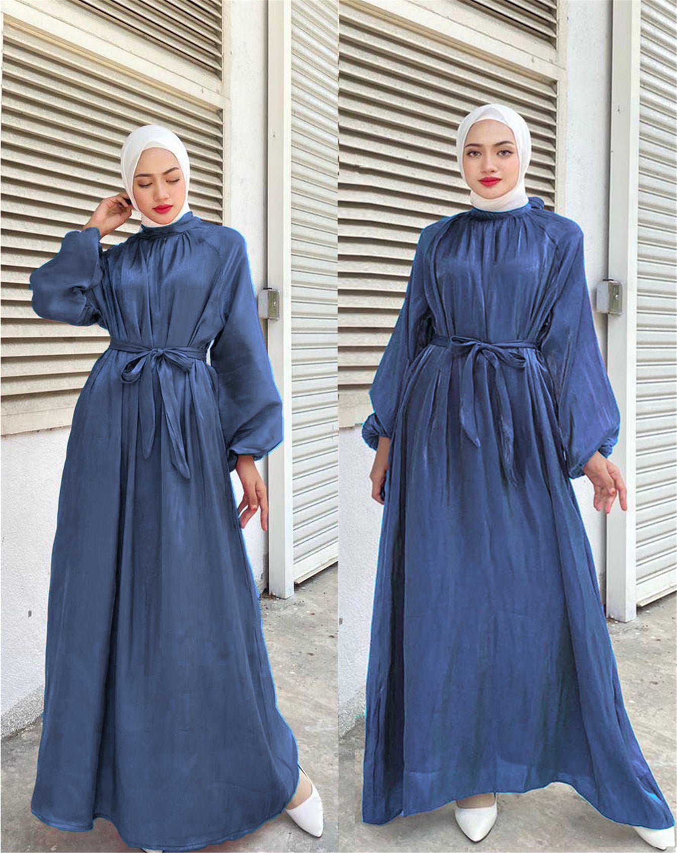 Women's Balloon Sleeve Long Sleeve Dress
