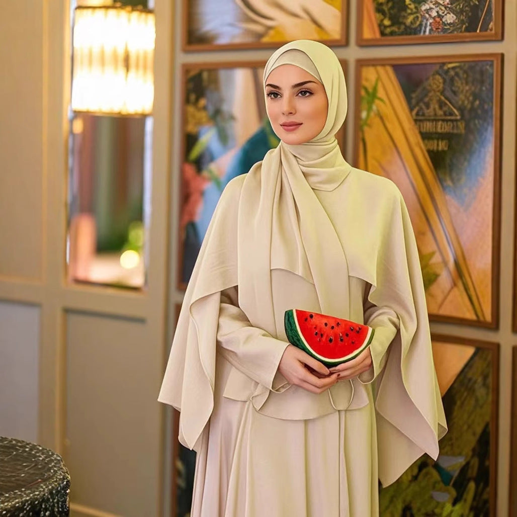 Women's Robe and Cape Two-piece Set