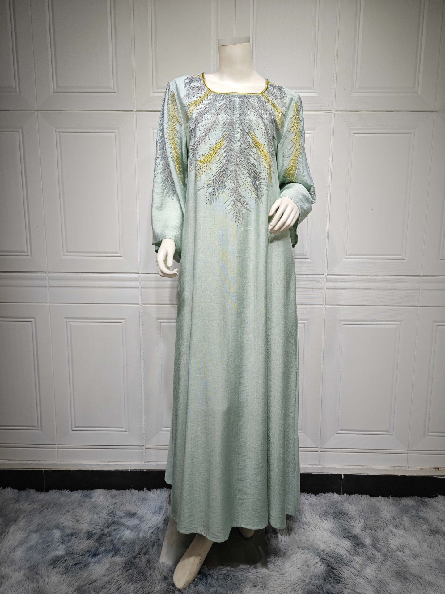 Women's Embroidered Hot Diamond Dress