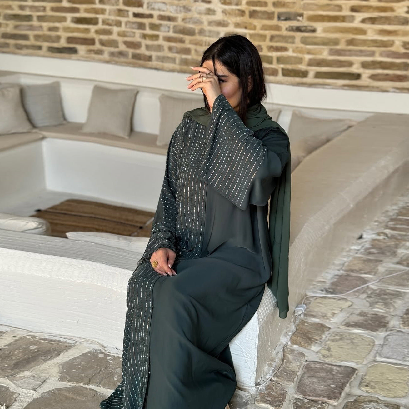 Women's Robe Open Abaya Oversized Burqa