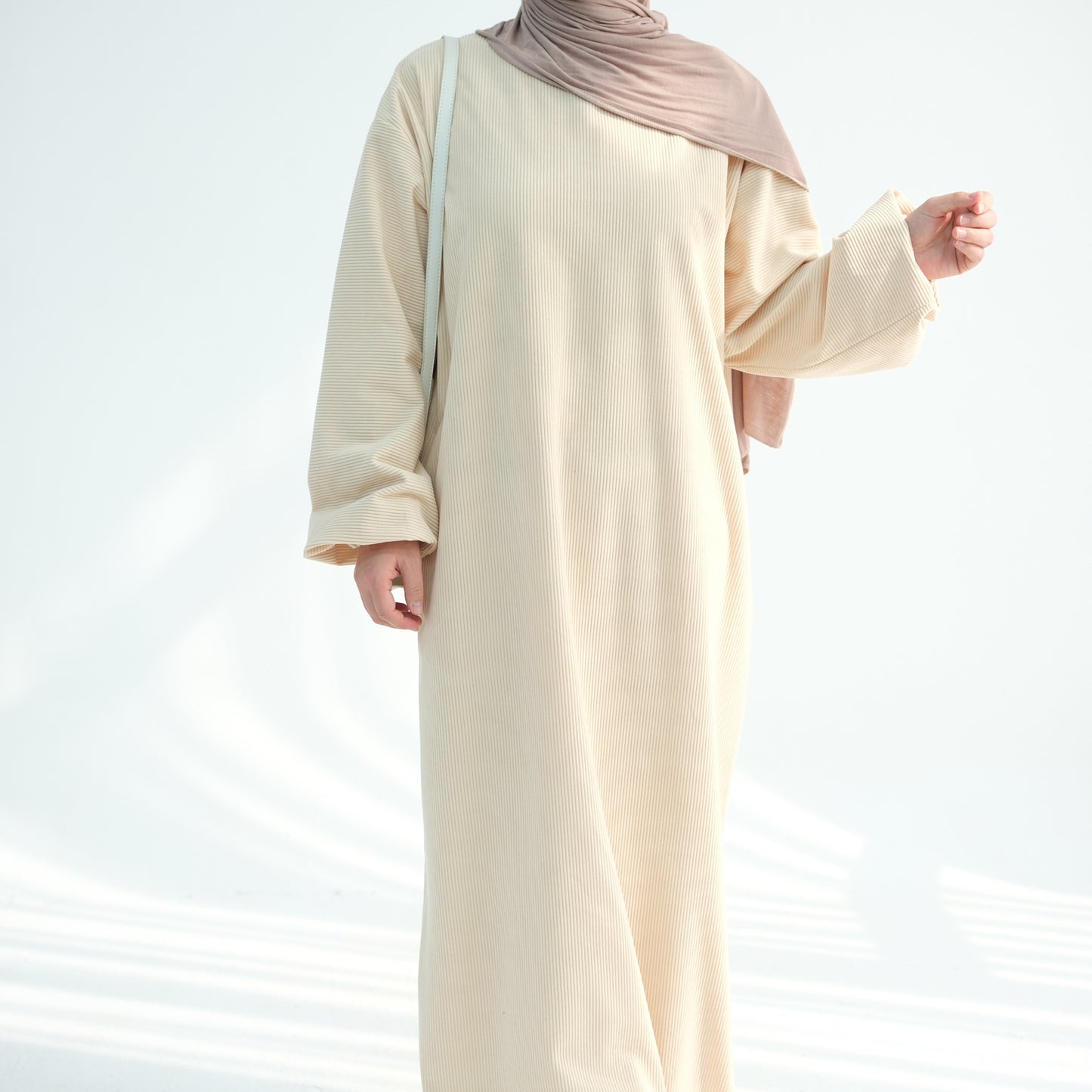 Women's Casual Solid Color Abaya Dress