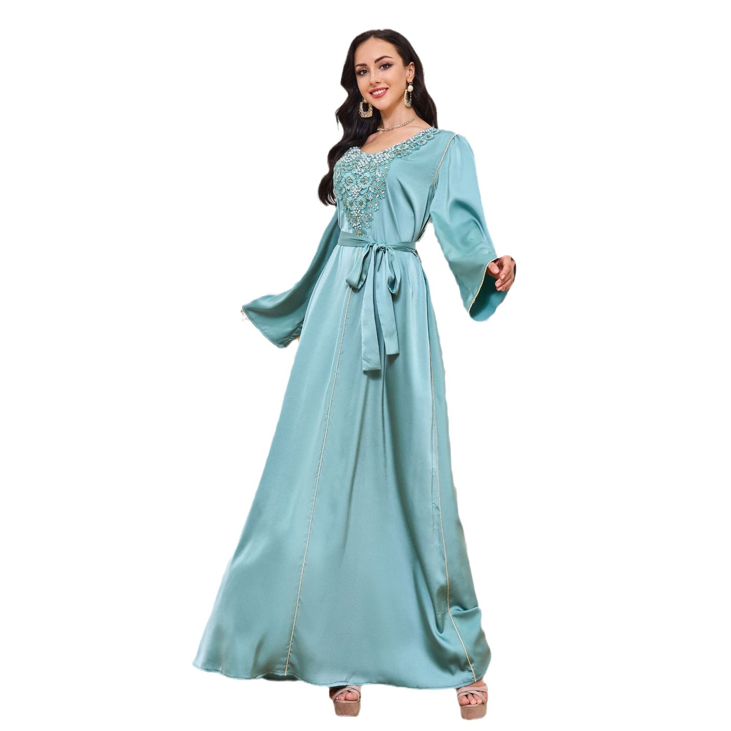 Muslim Fashion Beaded Dress