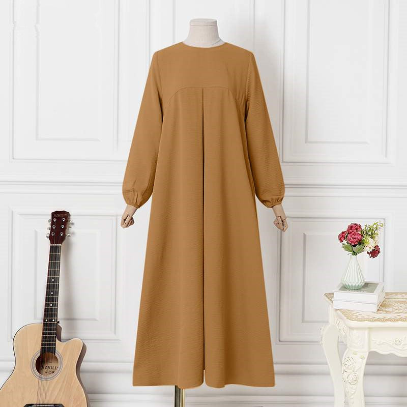 Women's Solid Color Fashion Casual Robe Dress