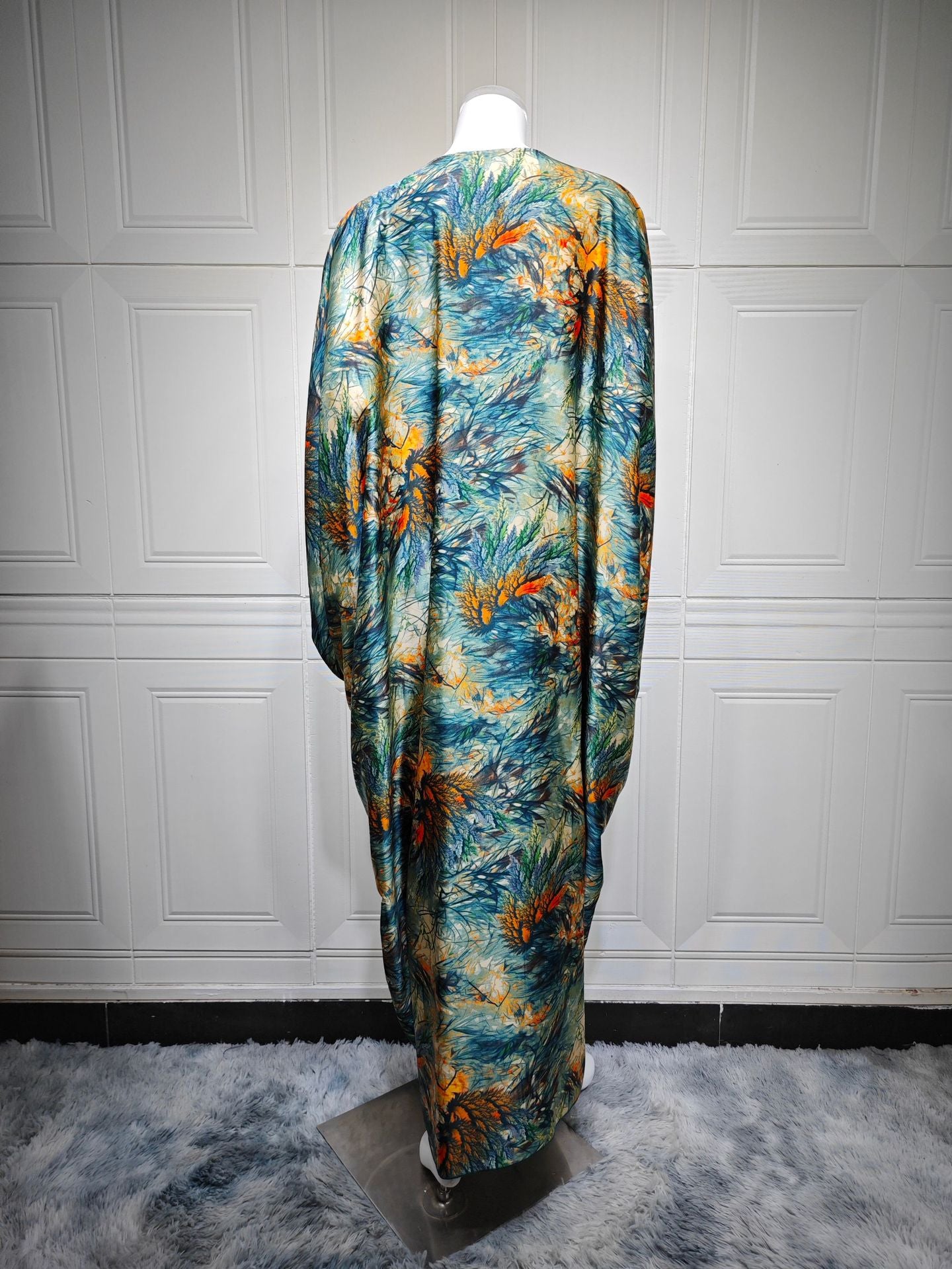 Women's Printed Gown Pullover Dress