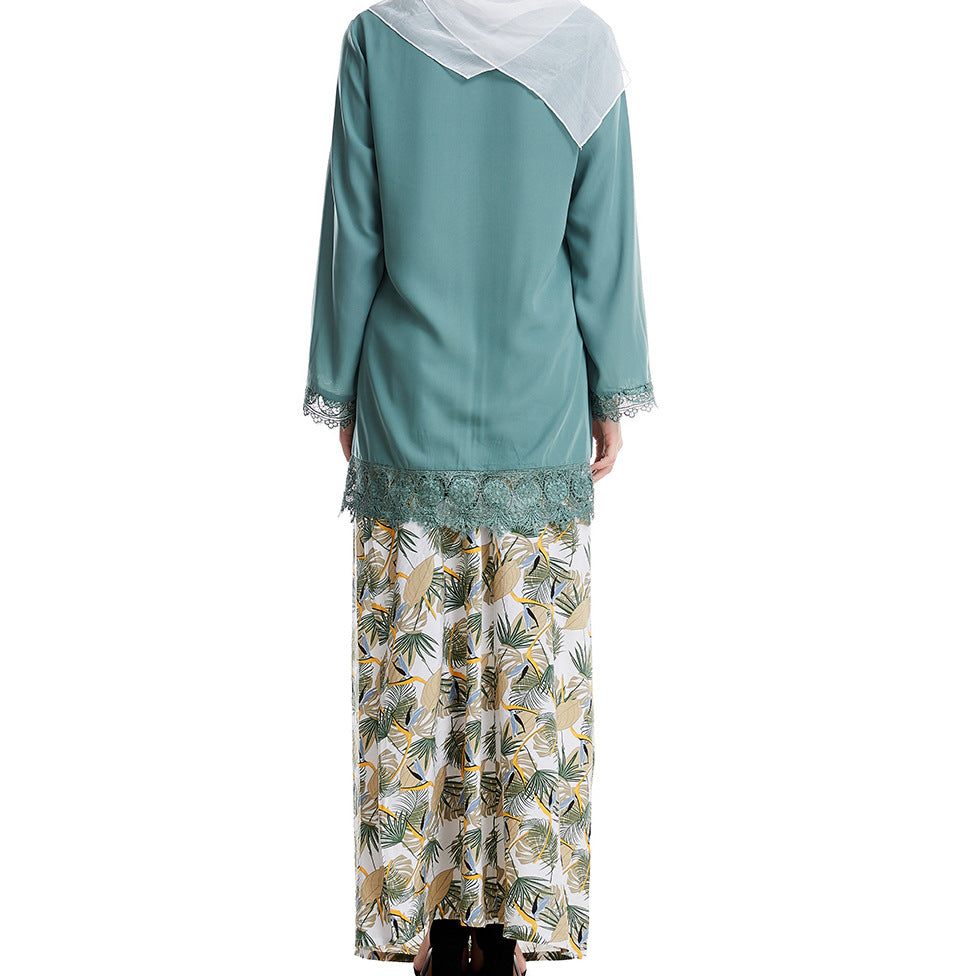 Women's Midi Tops and Skirts Two-piece Suit