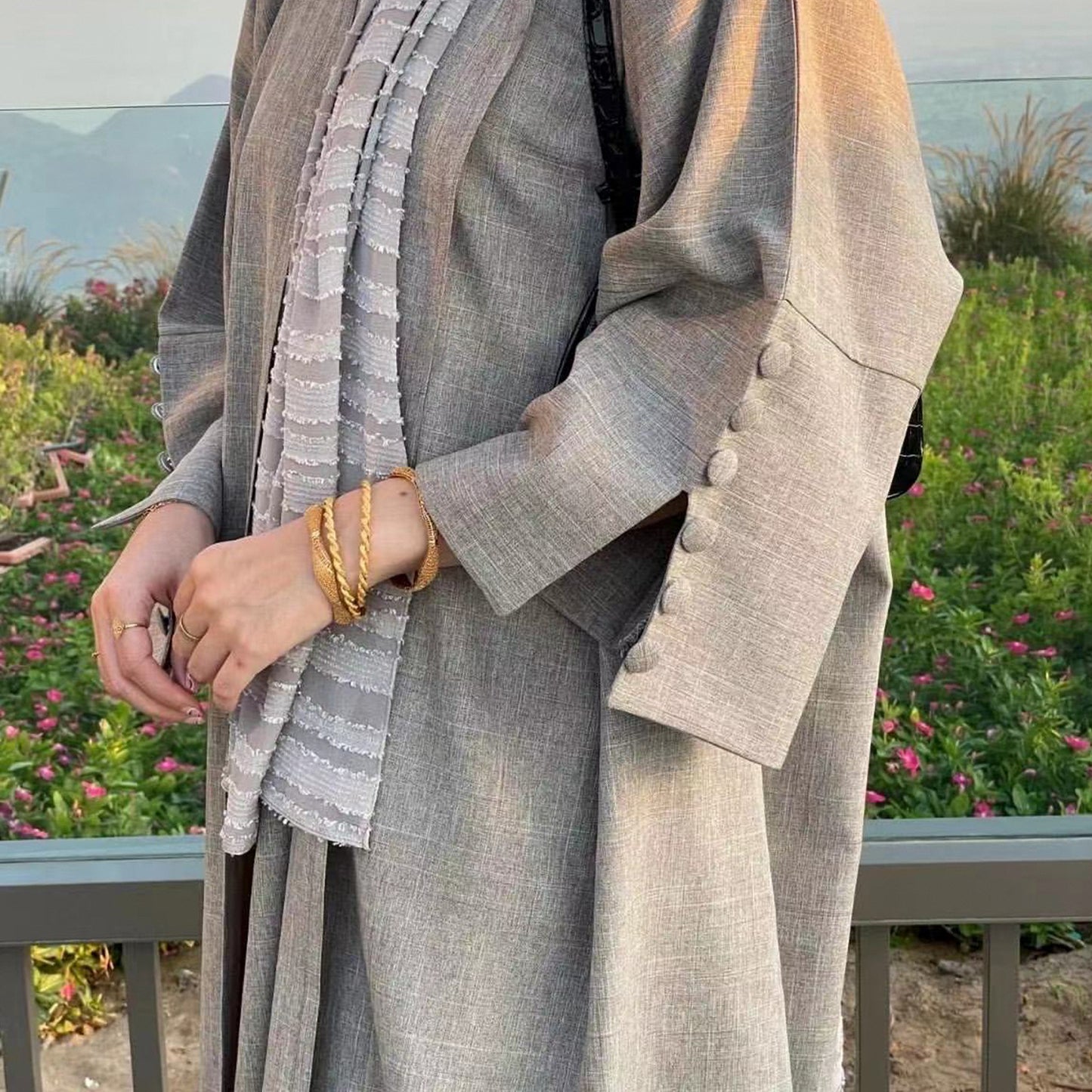 Loose Plus Size Cardigan Robe Dress