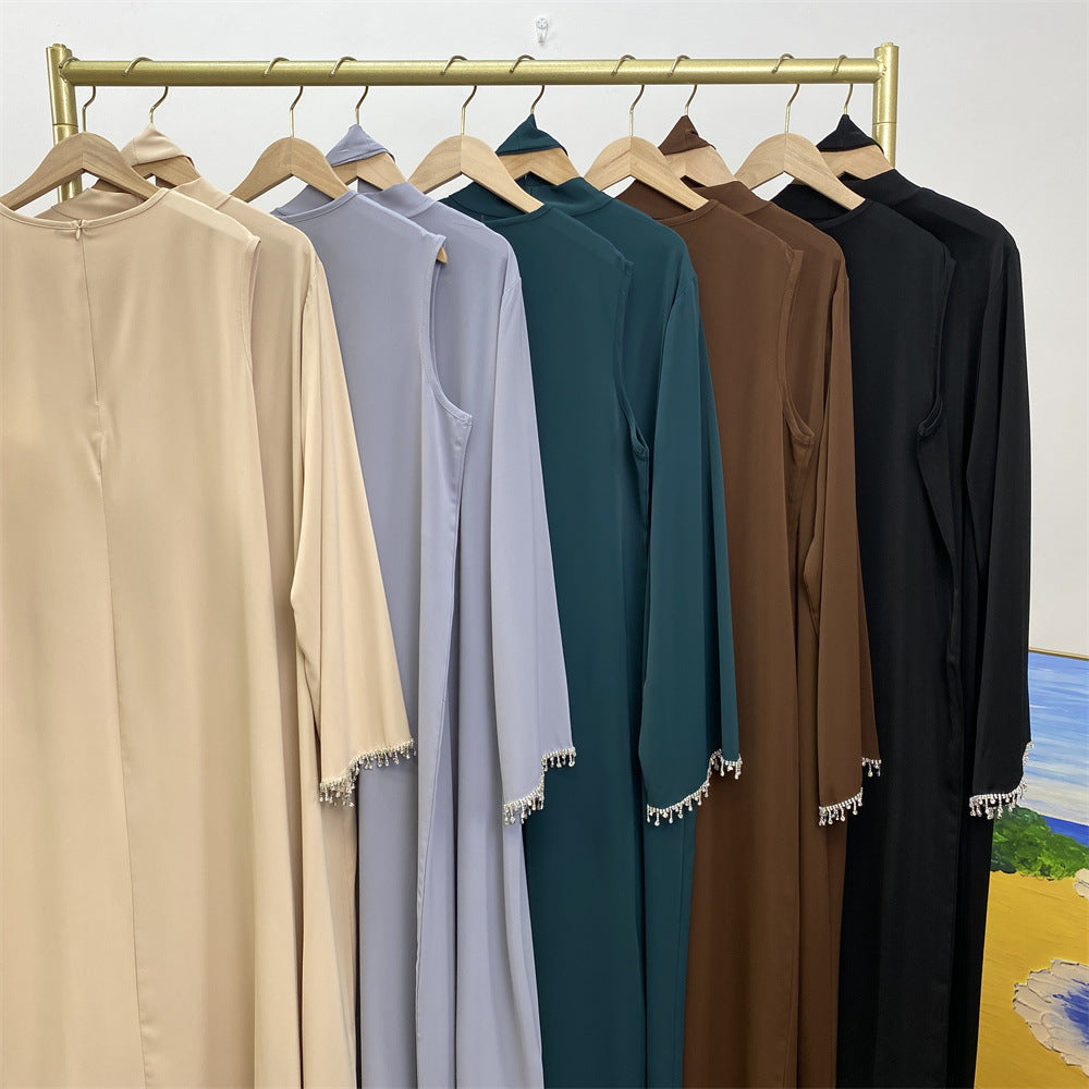 Women's Sleeveless Inner Dress + Robe Two Piece Sets