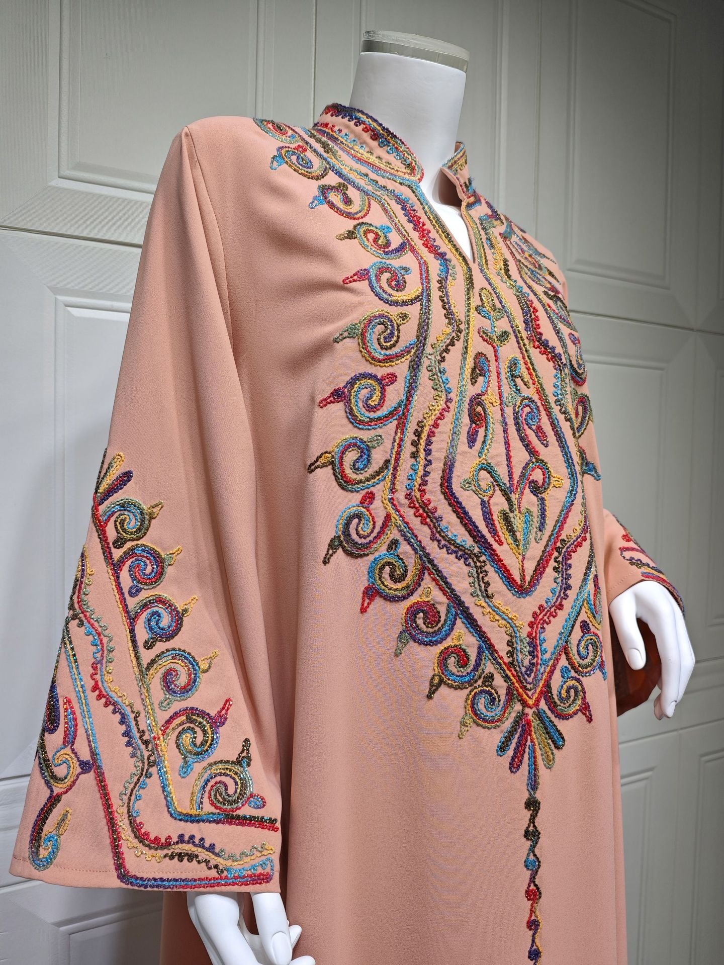 Women's Embroidered Party Pullover Dress