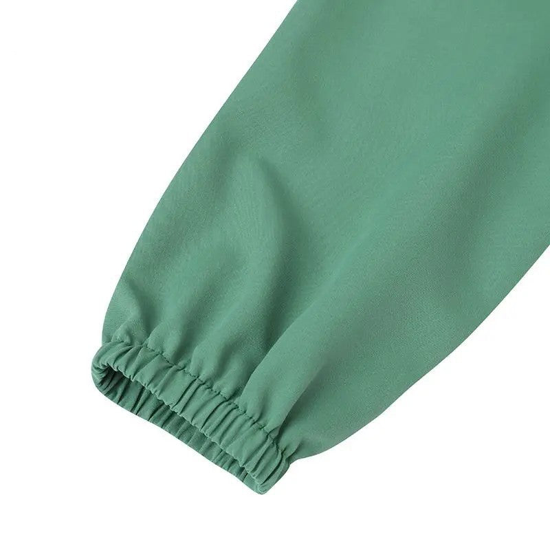 Women's Crewneck Puff Sleeve Loose Dress