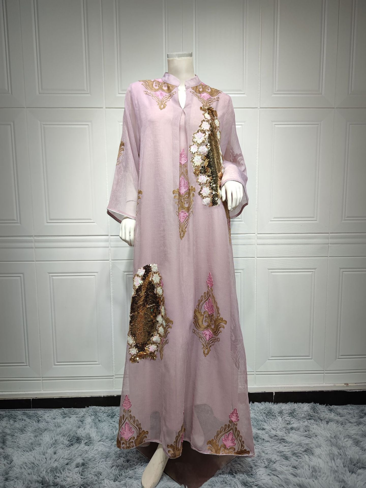 Women's Beaded Embroidered Party Dress