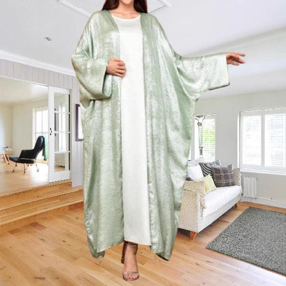 Women's Long-sleeved Loose Open Abaya Dresses