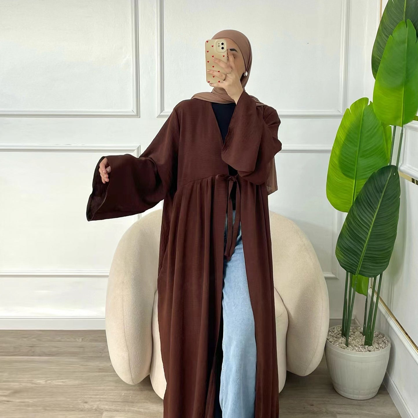 Casual Party Lace-Up Cardigan Robe