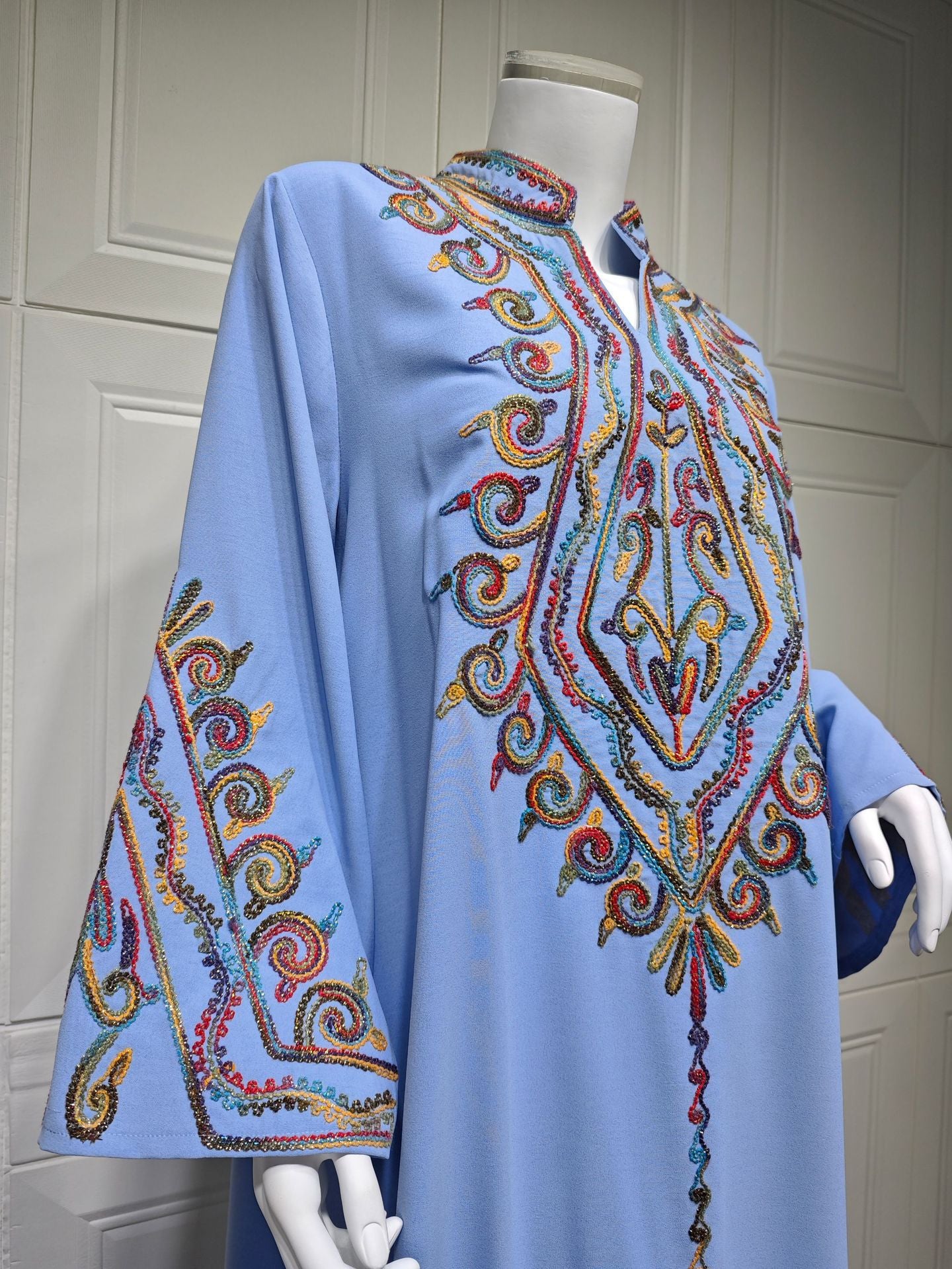 Women's Embroidered Party Pullover Dress