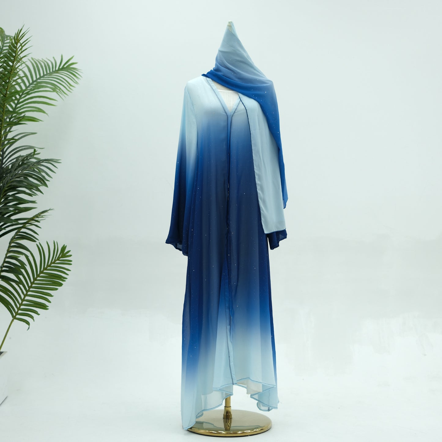 Gradient Color Daily Party Robe Dress