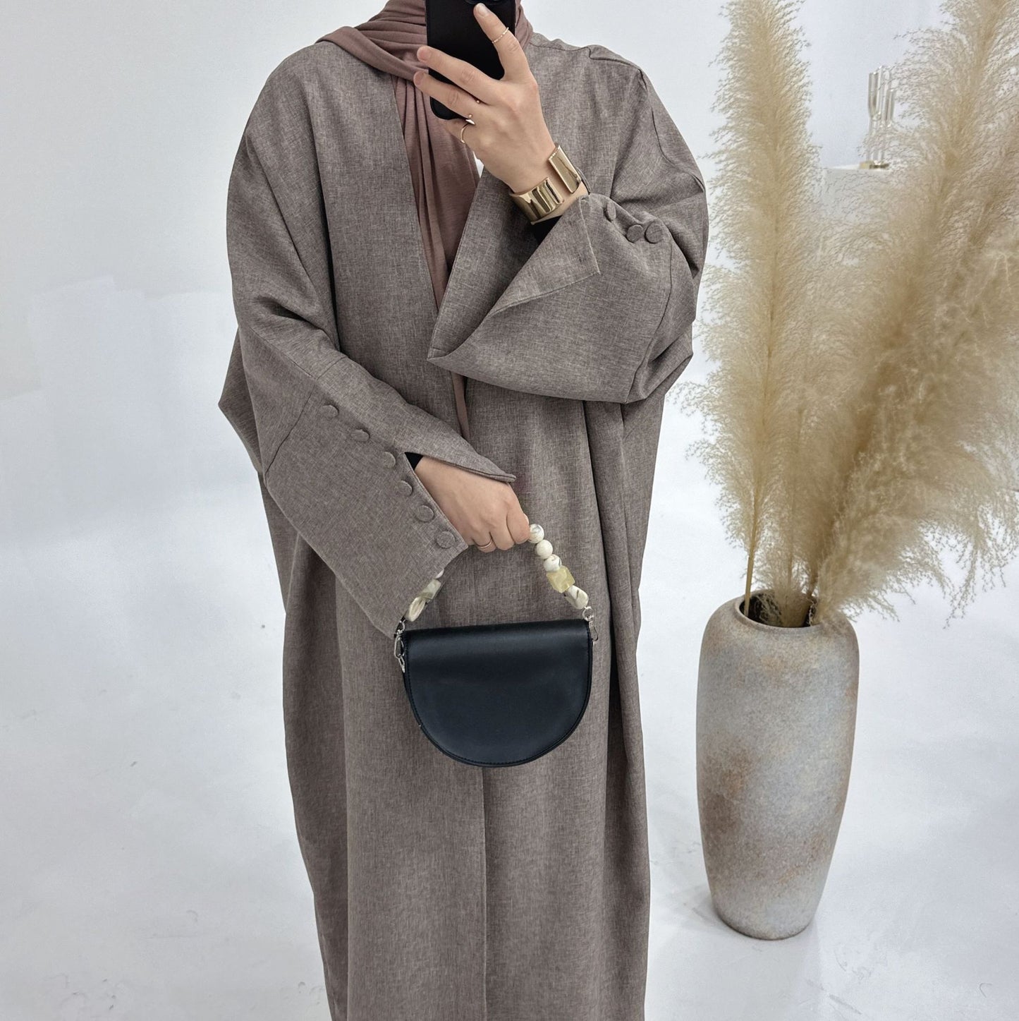 Loose Plus Size Cardigan Robe Dress