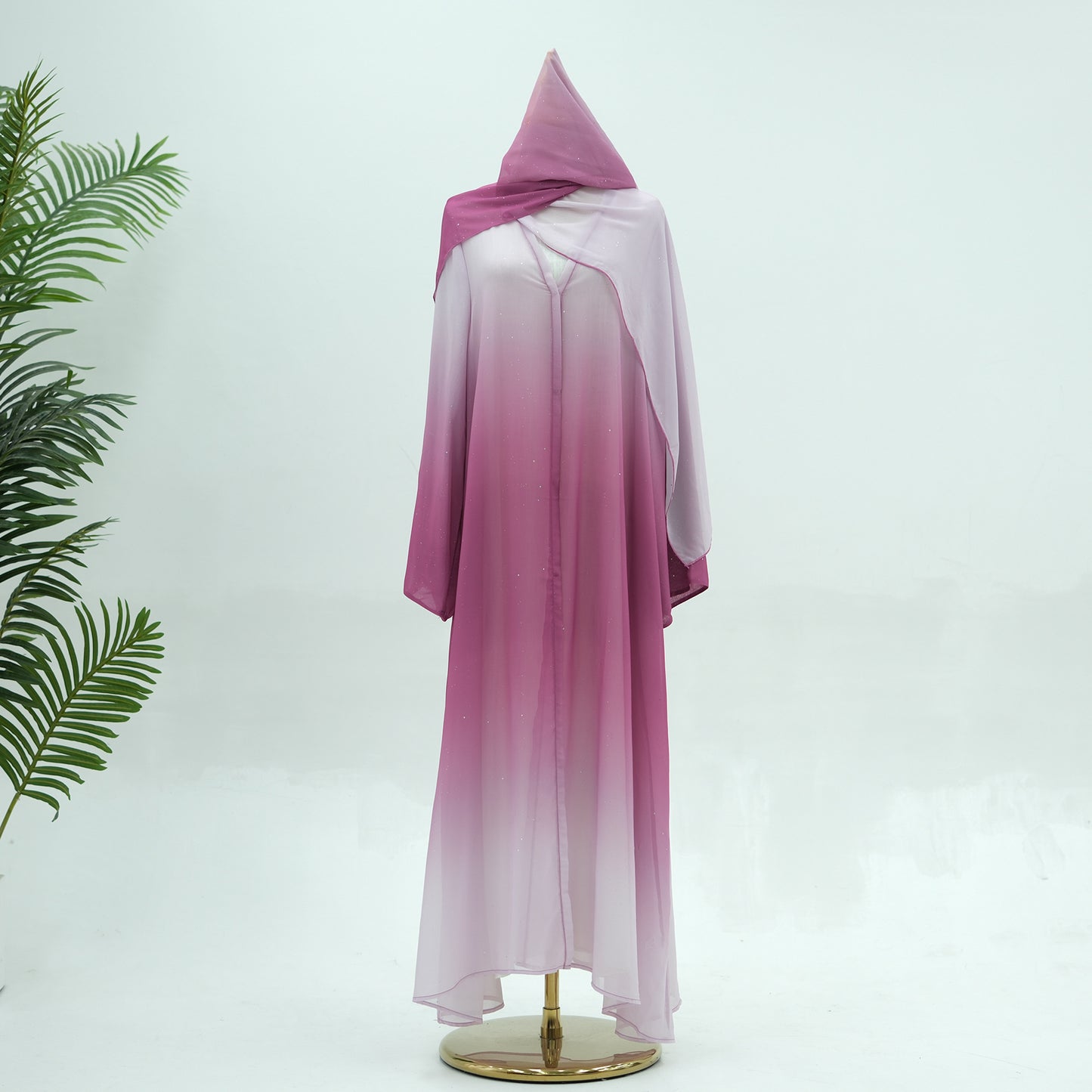 Gradient Color Daily Party Robe Dress