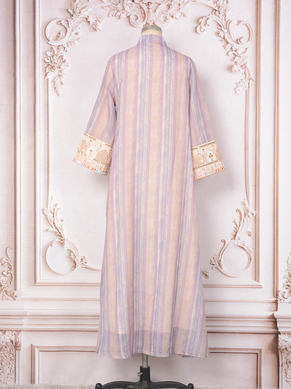 Women's Embroidered Sequin Evening Dress