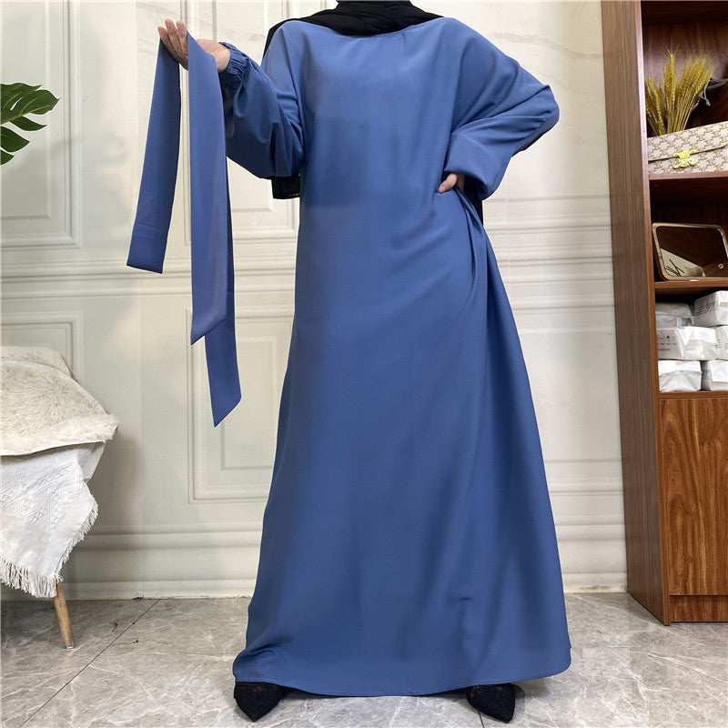 Muslim Nida Belted Pocket Maxi Dress
