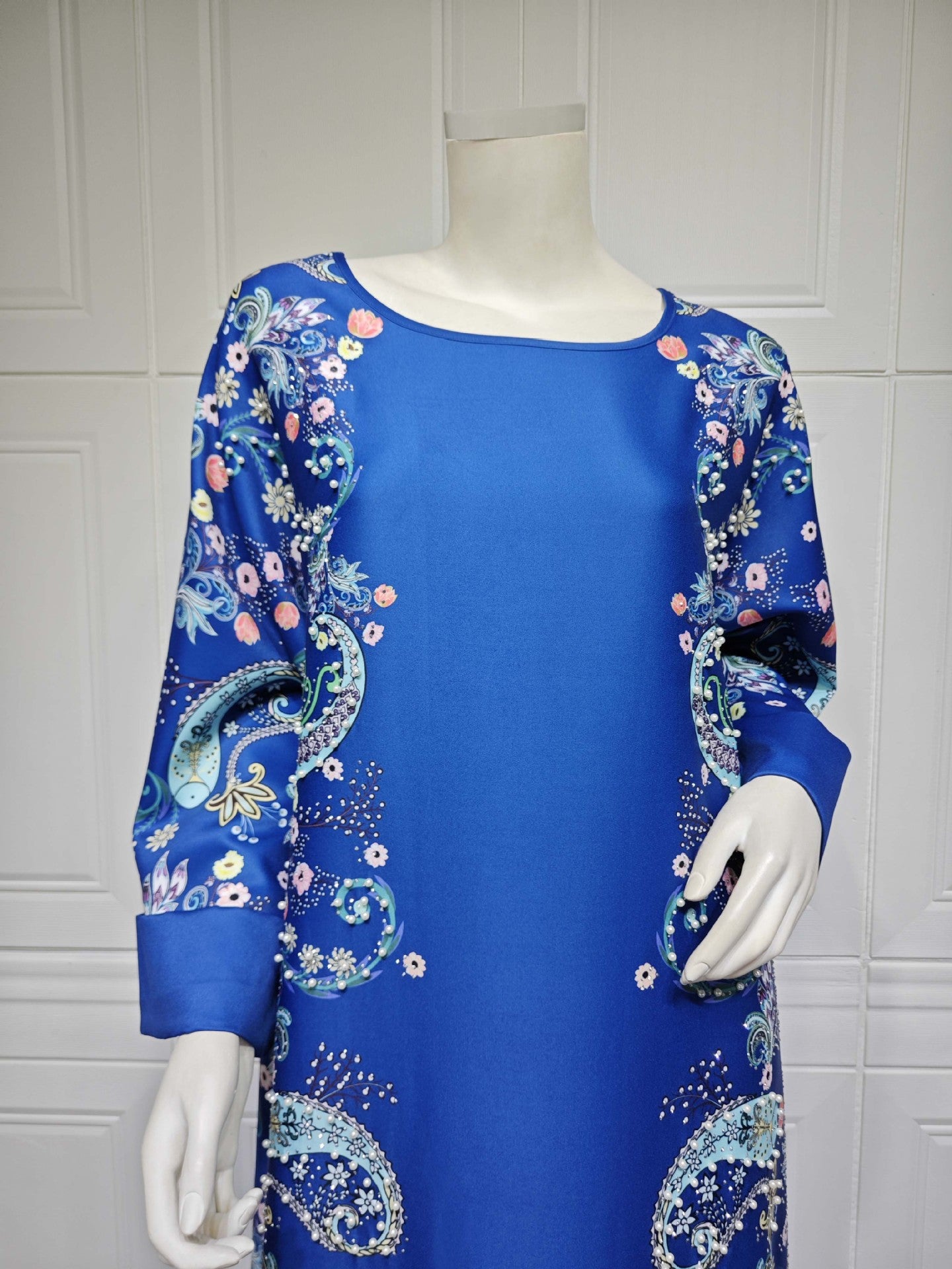 Women's Hot Diamond Pearl Jalabiya Dress
