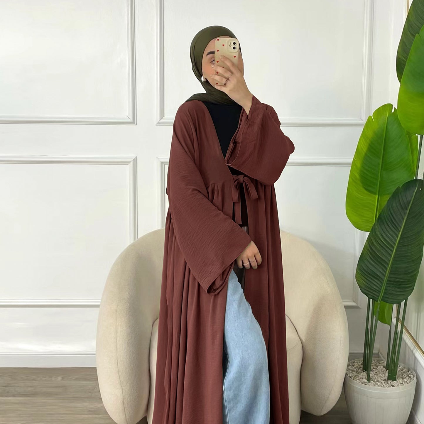 Casual Party Lace-Up Cardigan Robe