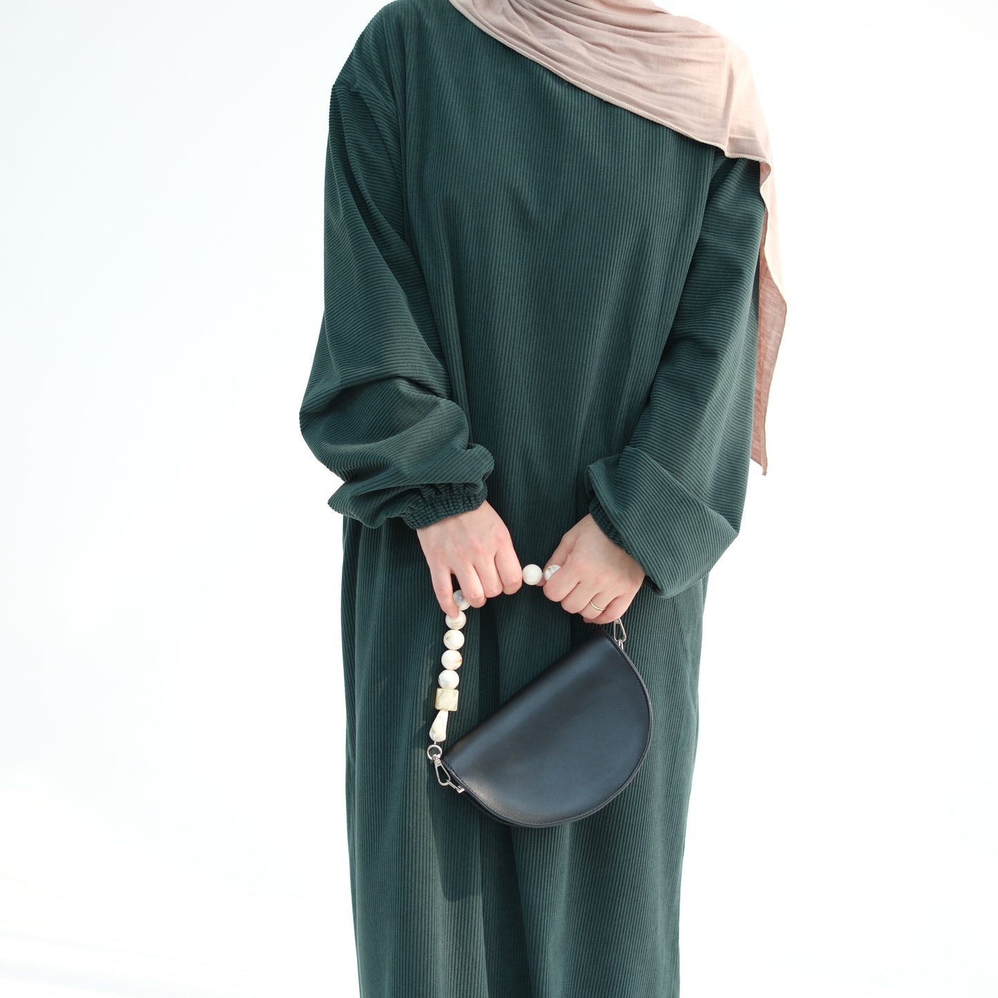 Women's Casual Solid Color Abaya Dress