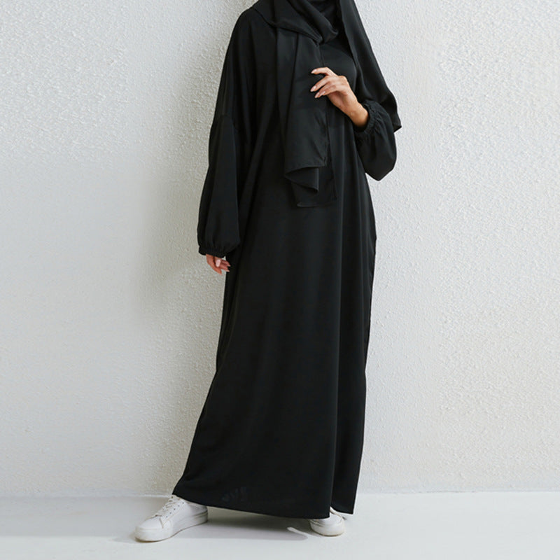Women's Loose Oversized Plain Hooded Robe