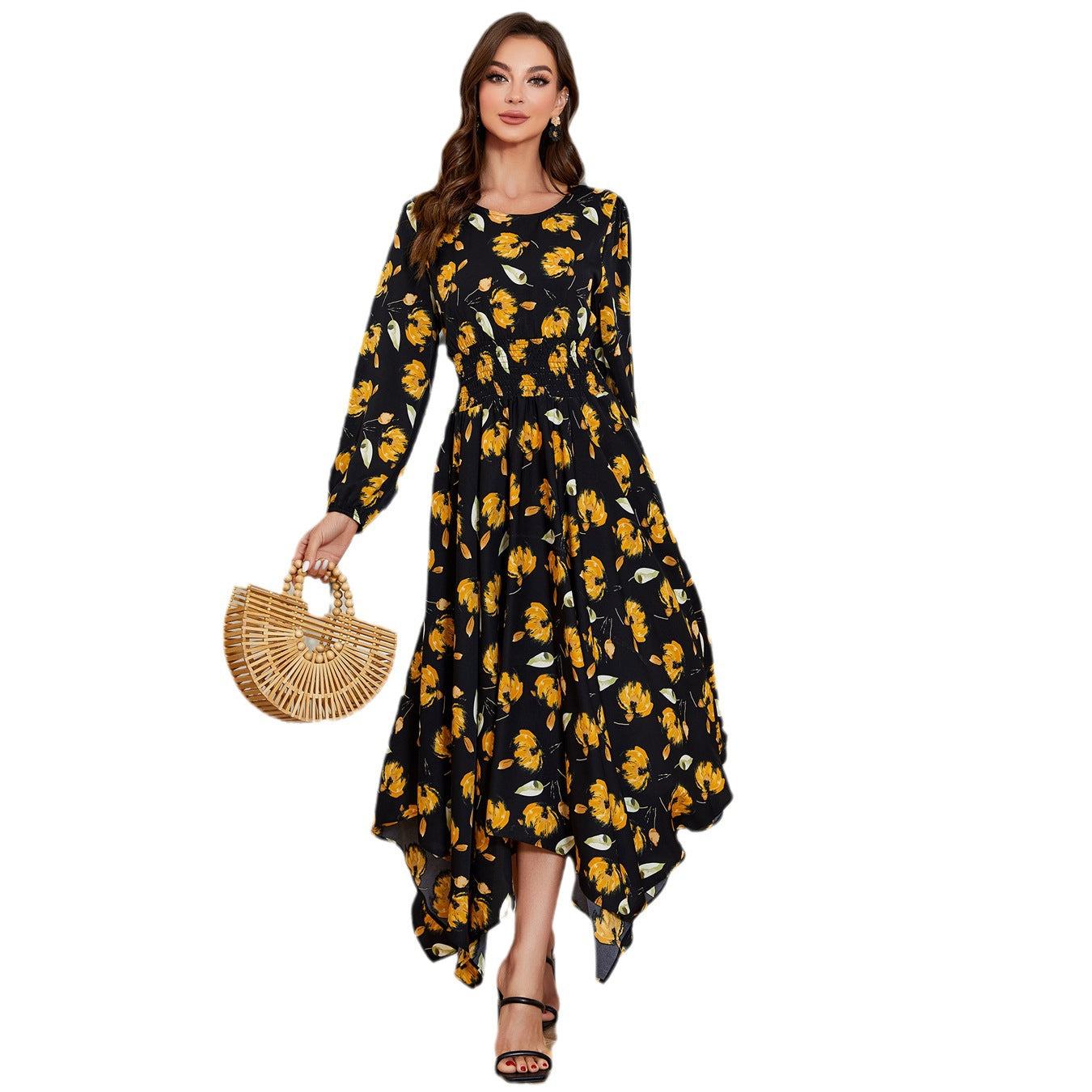 Women's Fashion Simple Slim Fit Irregular Dress