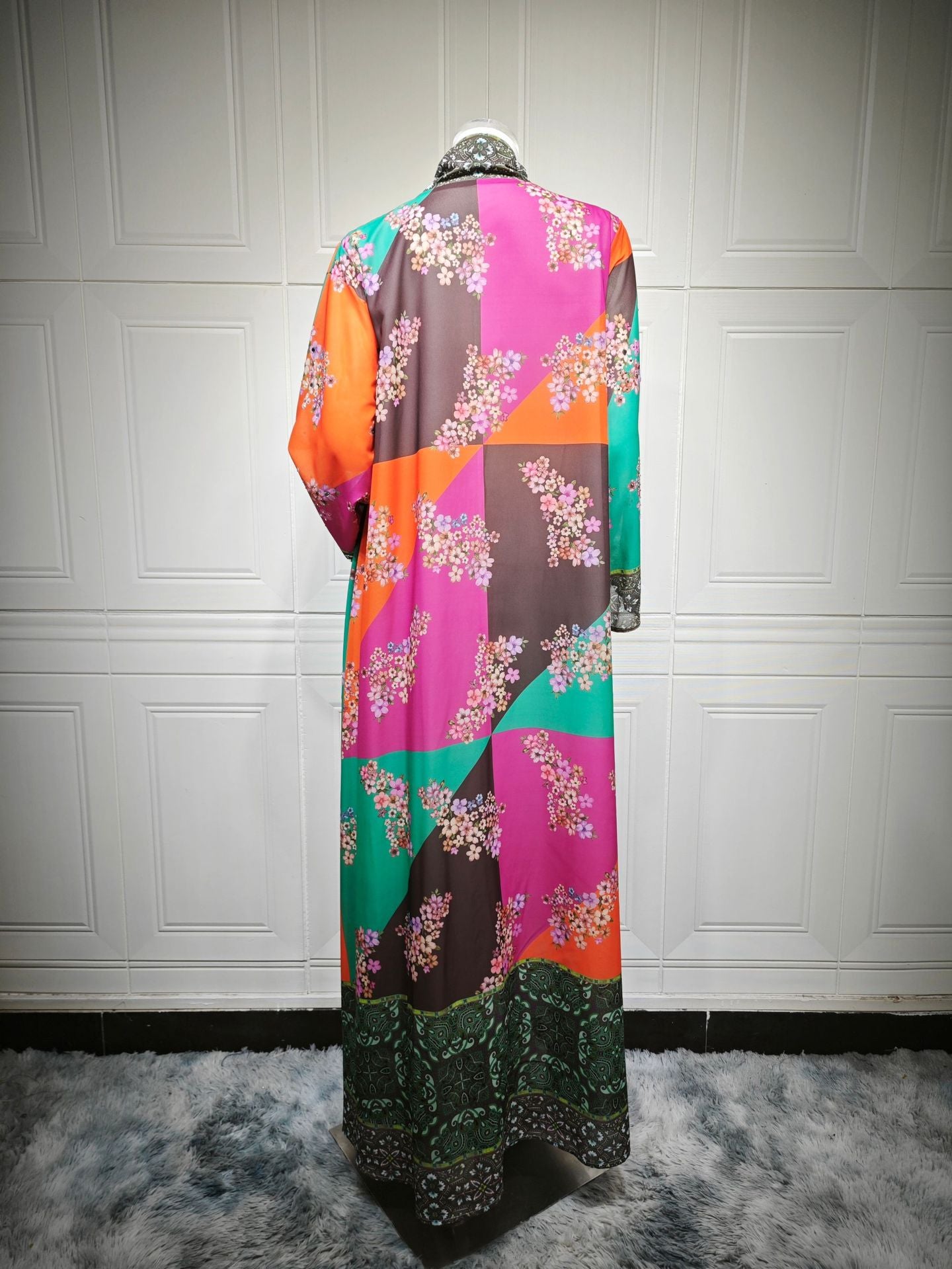 Women's Printed Diamond Vacation Dress