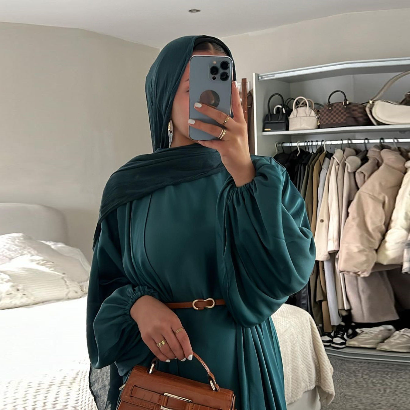 Plain Solid Color Dress Two-piece Sets
