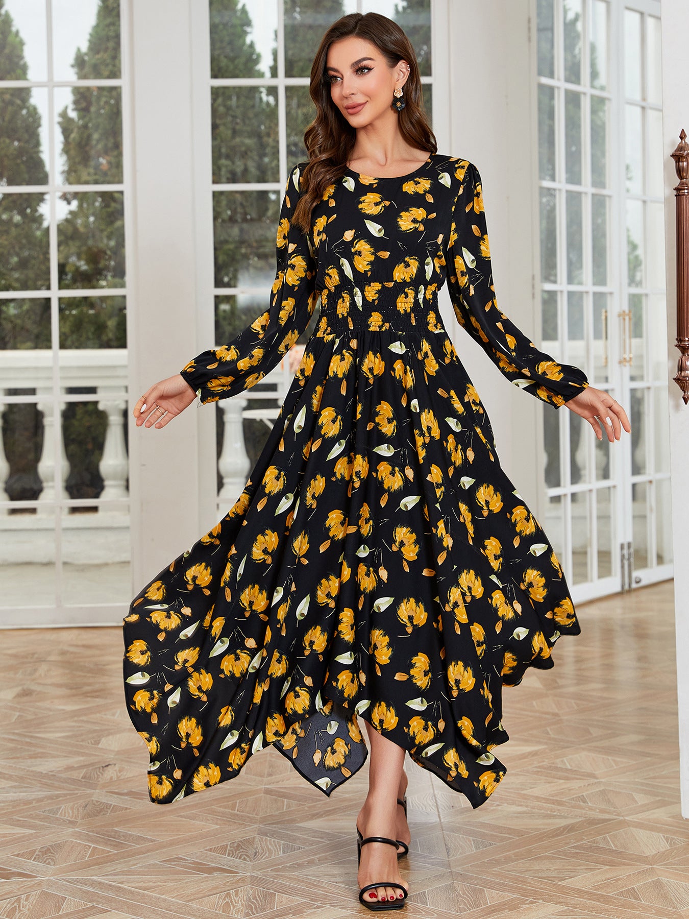 Women's Fashion Simple Slim Fit Irregular Dress