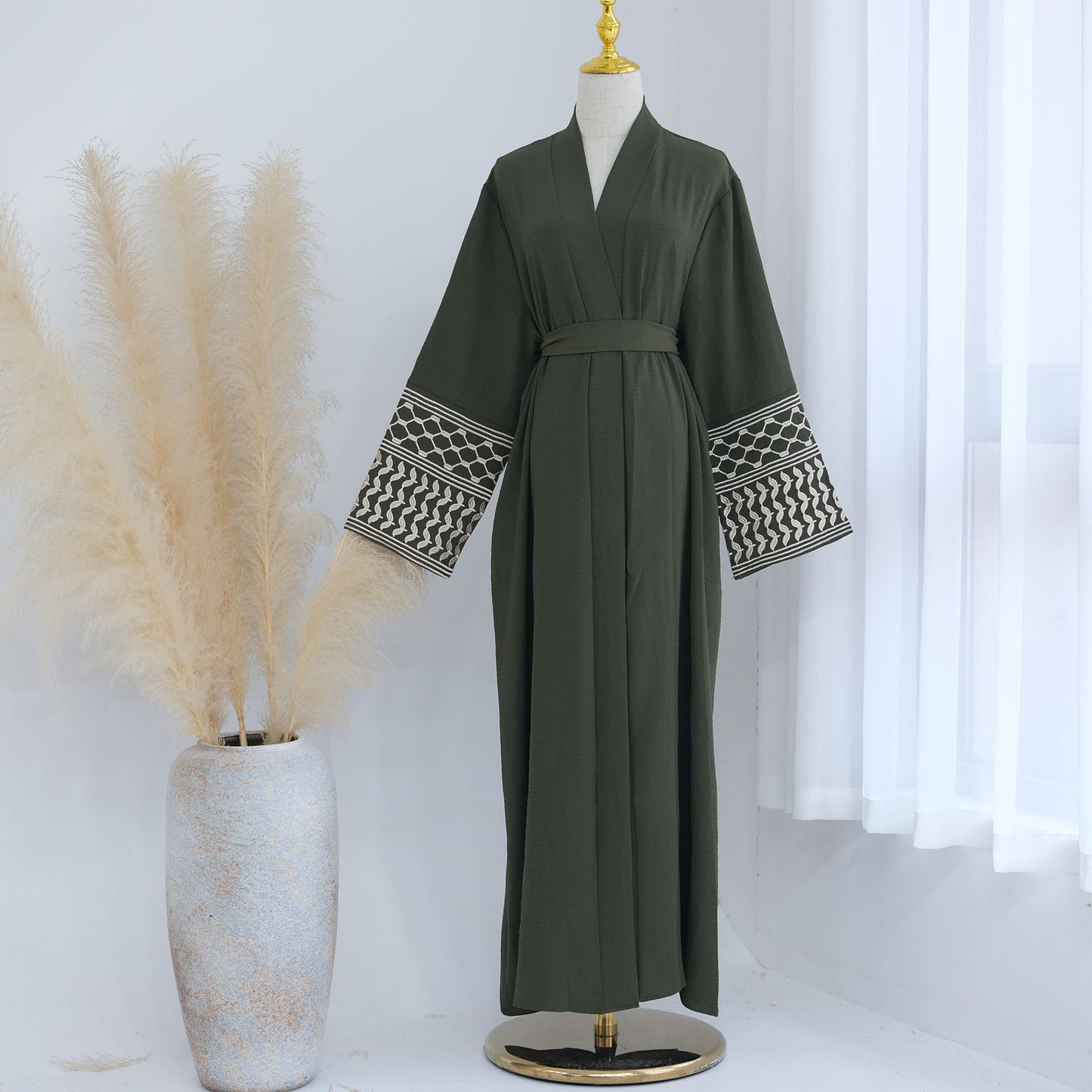 Embroidered Tassel Cardigan Tunics Robe