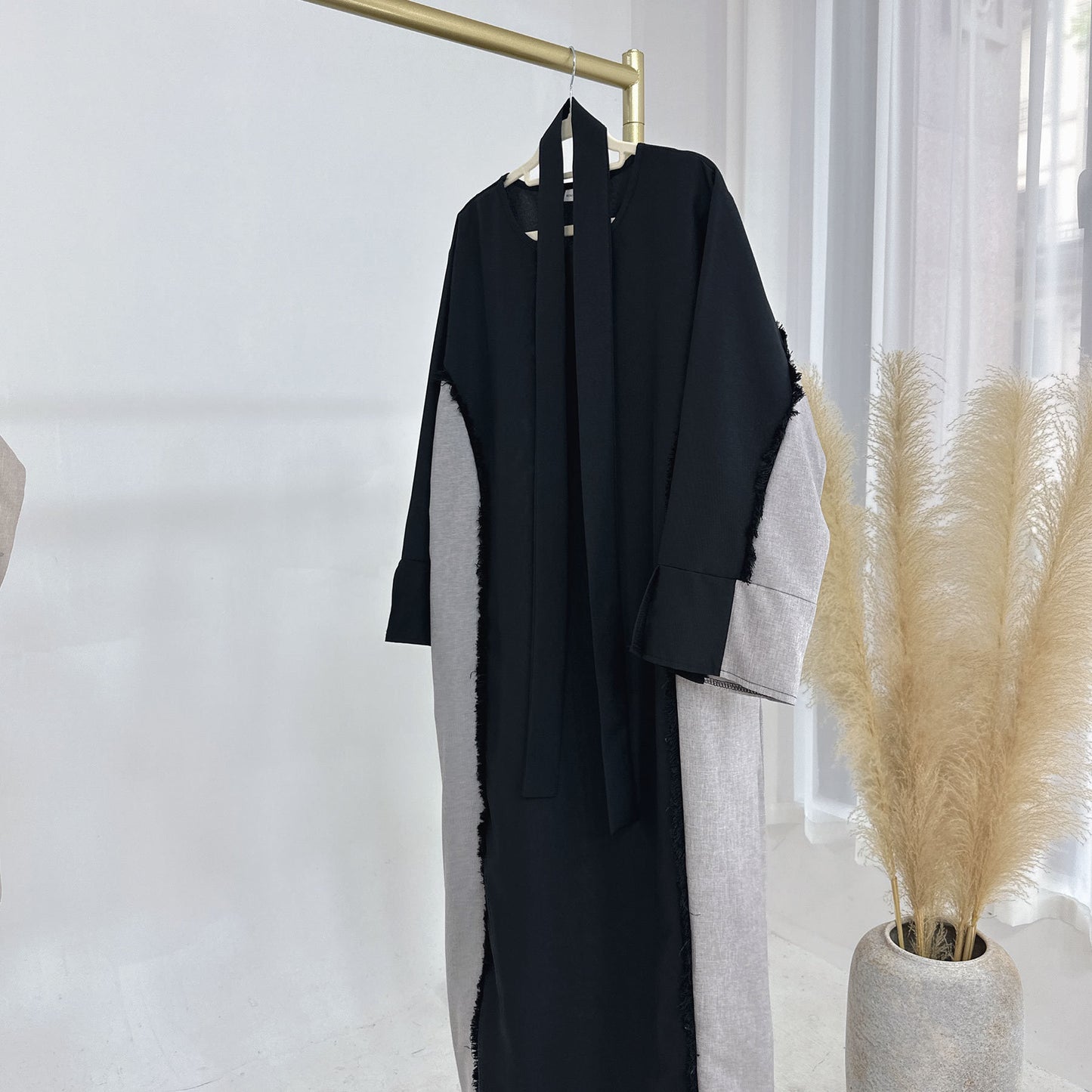 Fashion Patchwork Dubai Turkish Elegant Robe