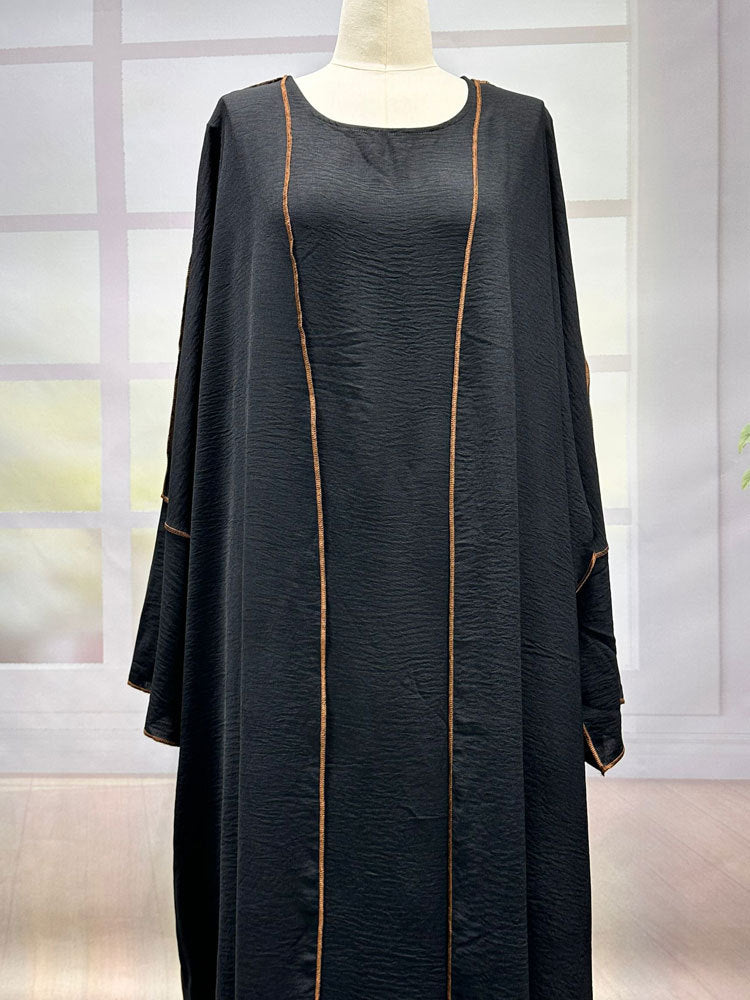 Women's Elegant Cardigan Belt Robe Dress