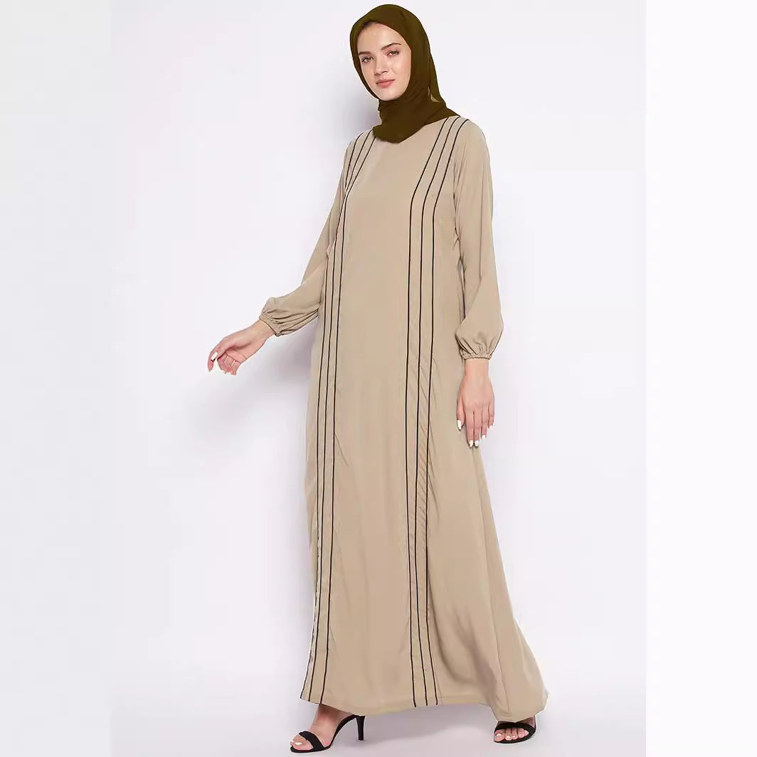 Women's Loose Casual Contrasting Dress