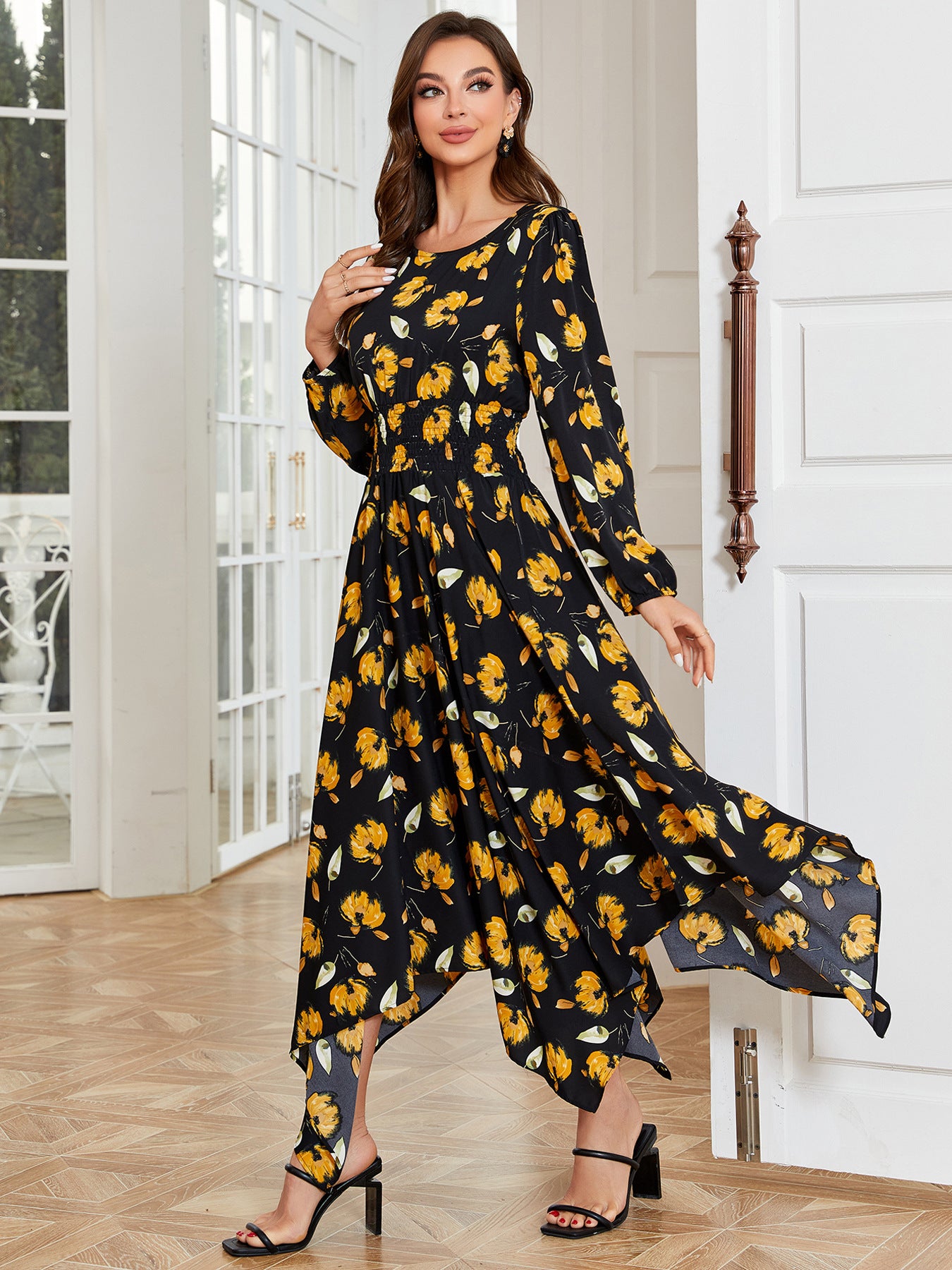 Women's Fashion Simple Slim Fit Irregular Dress