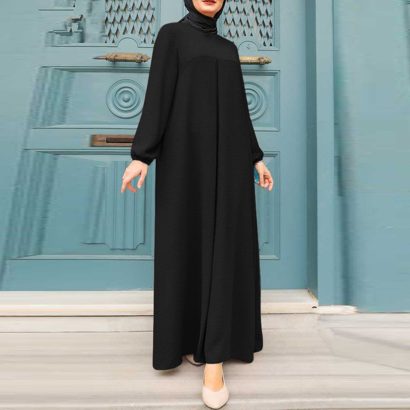 Women's Solid Color Fashion Casual Robe Dress