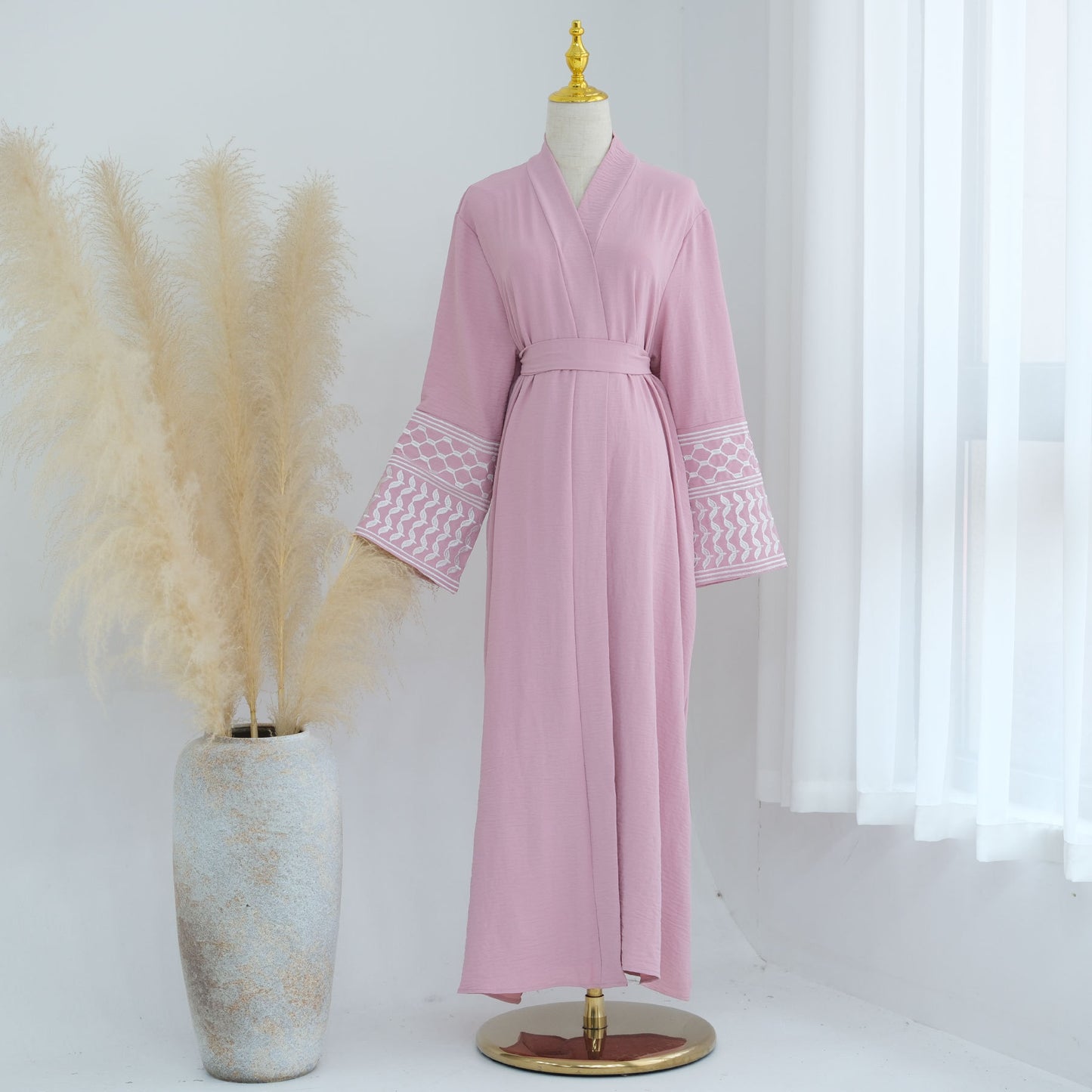 Embroidered Tassel Cardigan Tunics Robe