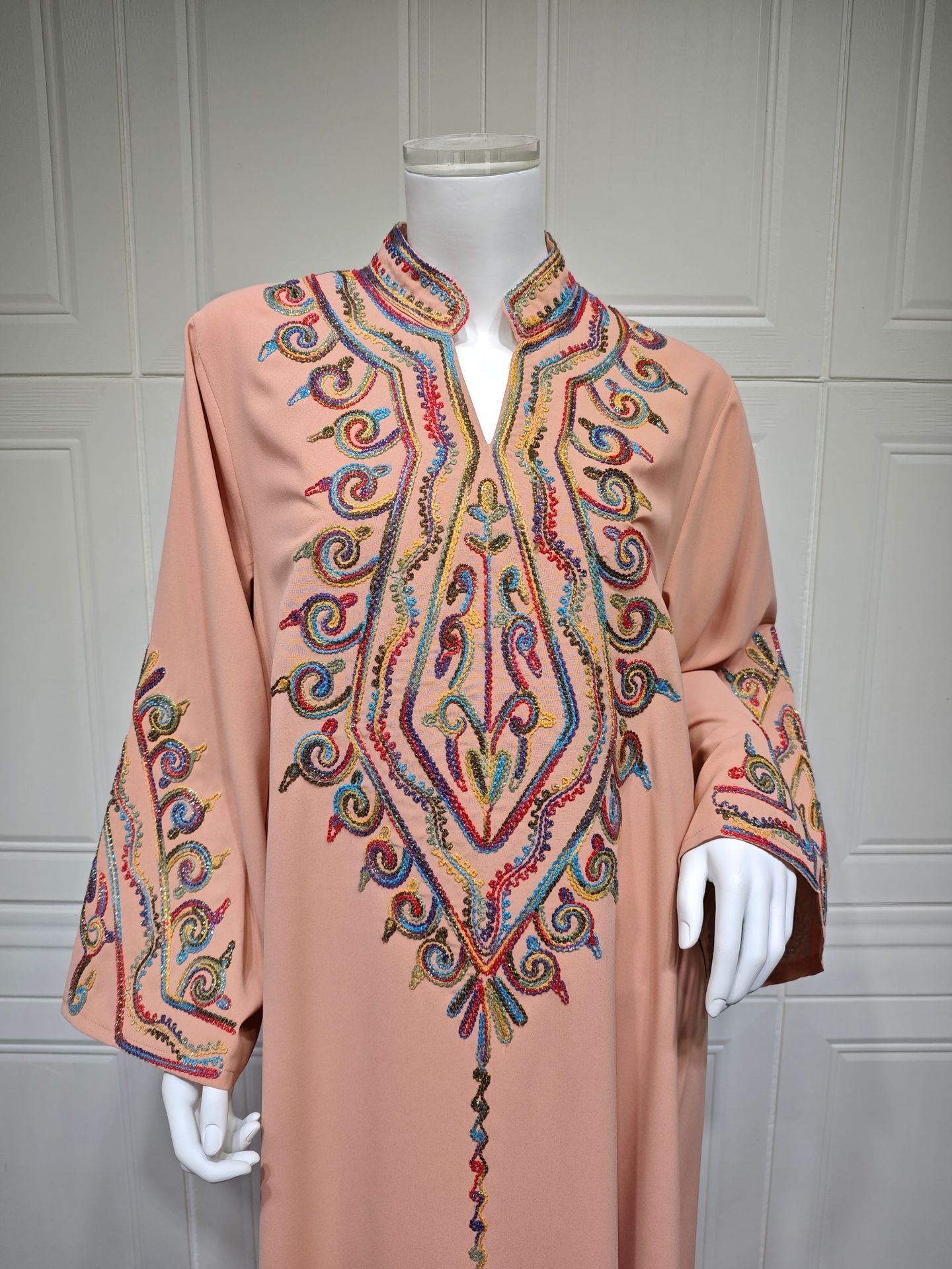 Women's Embroidered Party Pullover Dress