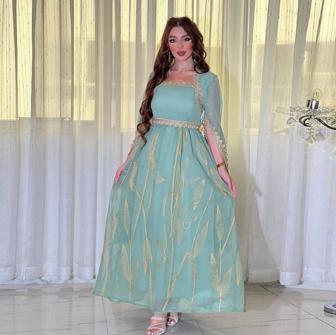 Muslim Embroidery Party Dress