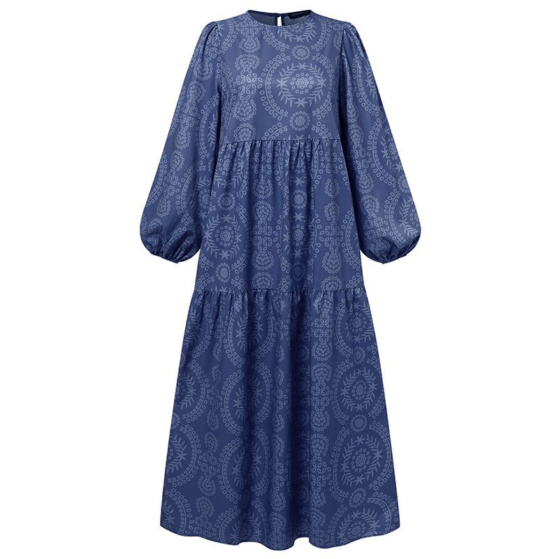 Women's Long-sleeved Round-neck Oversized Dress