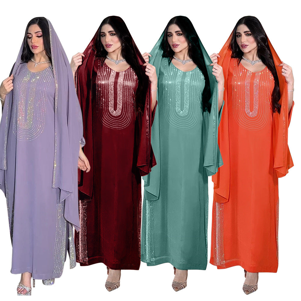 Women's Fashion Hot Diamond Party Dress