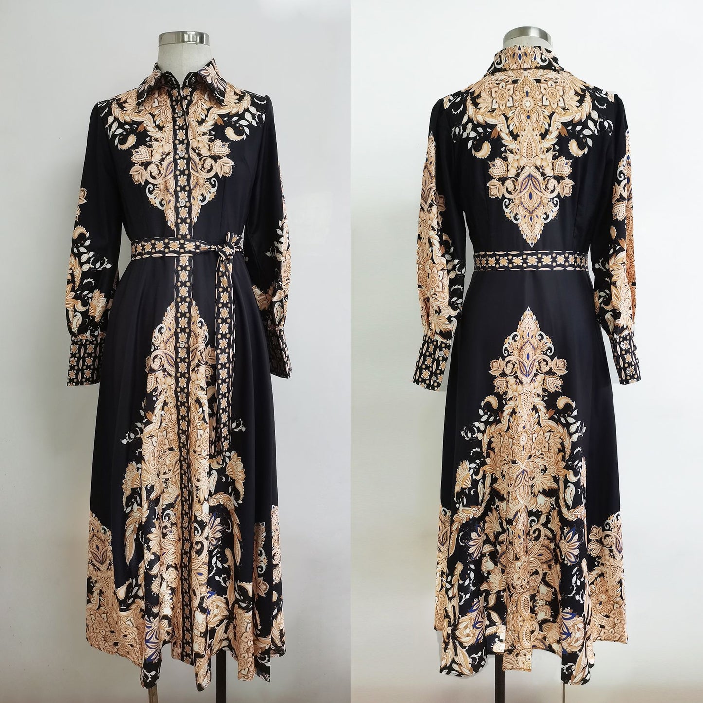 Women's Arabian Print Maxi Dress